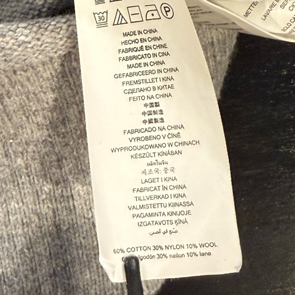 🍀2/$22 Michael Kors Wool Blend Gray Crewneck Sweater Womens XS - Picture 8 of 11